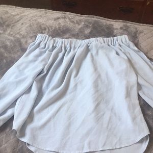 Long sleeve off shoulder